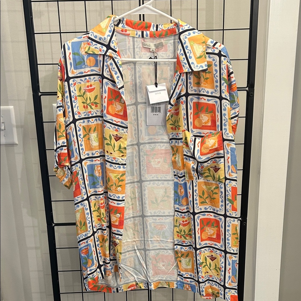 ONIA VISCOME VACATION SHIRT NWT